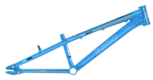 Radio Helium BMX Race Frame - Junior, 18.6" TT, Metallic Sky Blue