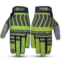 Stay Strong Chevron Stripe Gloves - Green